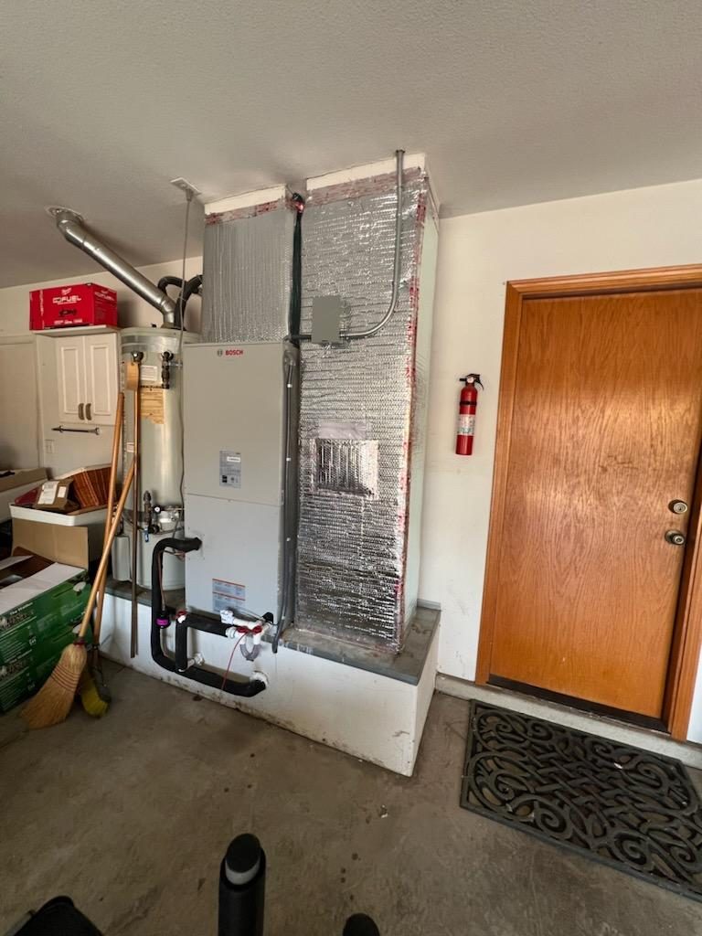 Bosch indoor HVAC air handler installation
