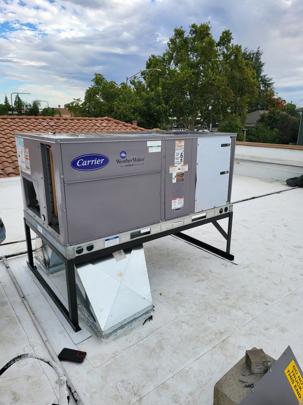 Carrier WeatherMaker commercial rooftop HVAC unit